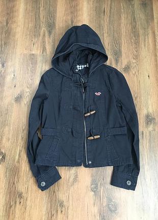 Фирменная женская куртка ветровка с капюшоном типа парки hollister