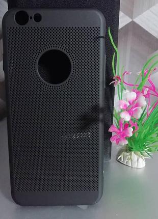 Пластиковый чехол для iphone 6g чёрный