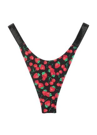 Нижняя часть купальника женская victoria's secret shine strap thong со стразами xs комбинированные