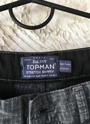 👖джинсы мужские " topman " skinny w 30 l 30👖3 фото