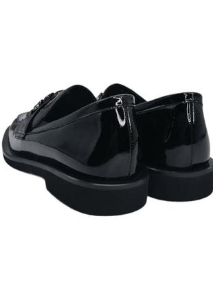 Туфлі geronea 39(р) чорний наплак 0-1-1-dp-107-23 фото