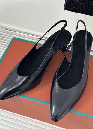 Туфлі жіночі жіноче взуття класичні туфлі чорні туфлі шкіряне взуття