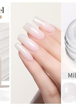 Гель лак для ногтей маникюра фирмы born pretty серия jelly nude gel витражный нежный база топ праймер лампа фрезер1 фото