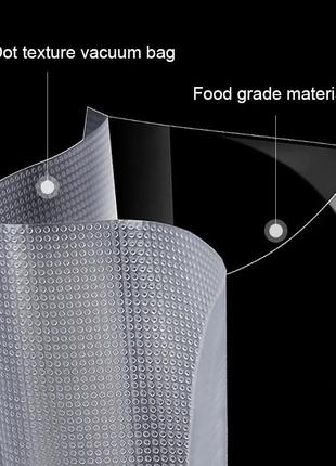 Пищевой вакуумный пакет, рулоны для бытовой вакуумной упаковки рулоны по 5 метров ширина 15см гофрированые4 фото