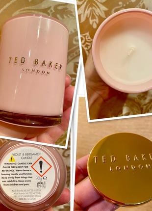 🇬🇧 ted baker london лимитка редкость набор аромасвеча и пена для ванн бергамот и фиалка6 фото