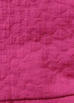 Zara fuchsia pink skirt хлопковая мини юбка на молнии /9582/6 фото