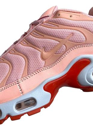 Кроссовки женские nike air max tn premium rose &amp; white8 фото