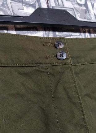 Новые укороченные хлопковые коттоновые штаны, брюки чинос, большой размер, next.3 фото