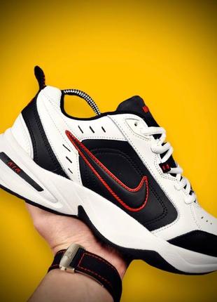 Кросівки чоловічі nike air monarch iv white & black1 фото