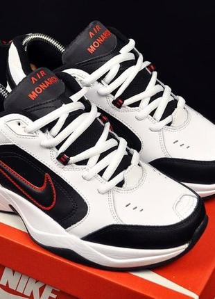 Кросівки чоловічі nike air monarch iv white & black6 фото