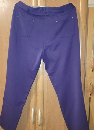 Женские весенние брюки батального размера, высокая посадка 56р2 фото