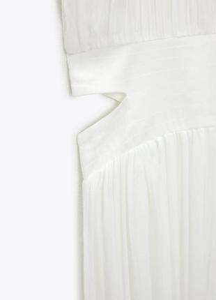 Платье из плиссированной ткани zara размер м новое с биркой, оригинал6 фото