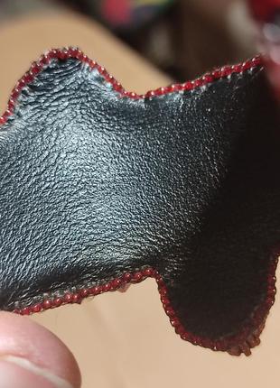 Браслет из натального камня, оплетенный японским и чешским бисером