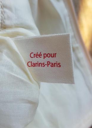 Текстильна косметичка clarins paris2 фото