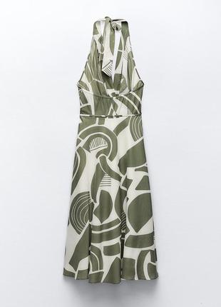 Платье с абстрактным рисунком zara s3 фото