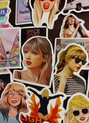 Тейлор свіфт (taylor swift) наклейки (наліпки) вінілові поп-співачки 20 шт.(t_002)