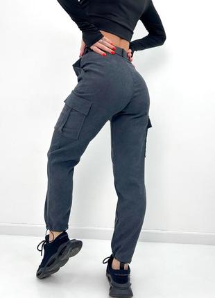 Жіночі вельветові брюки карго1 фото