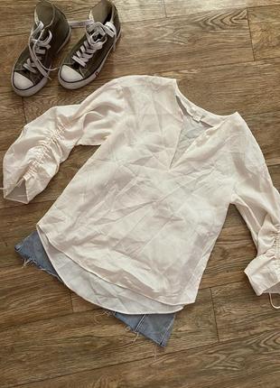 Трендова блуза з актуальними рукавами, блуза з широкими рукавами, стильна блуза h&m2 фото