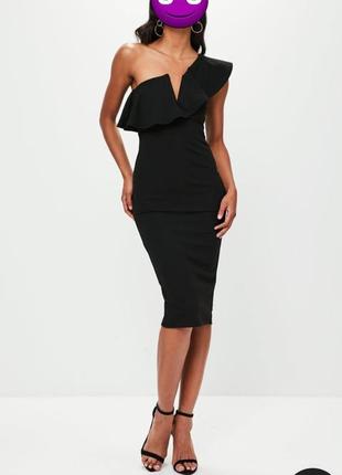 Чёрное коктейльное платье  футляр.1 фото