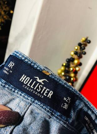 Эластичные джинсы скинни голубые hollister хс/с6 фото