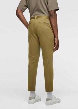 Штани zara, cropped, slim fit chino9 фото