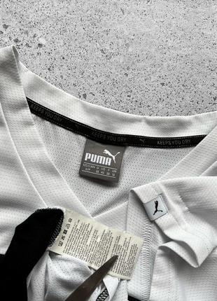 Puma women’s short sleeve t-shirt center logo black/white жіноча футболка4 фото