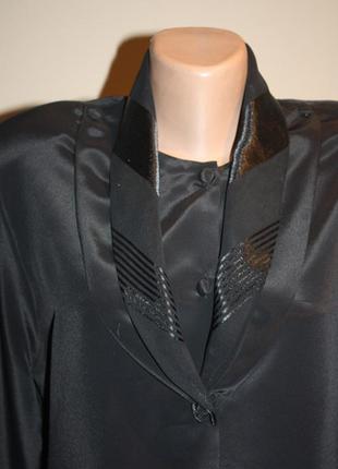 Блузка с шалевым воротником, р.м2 фото