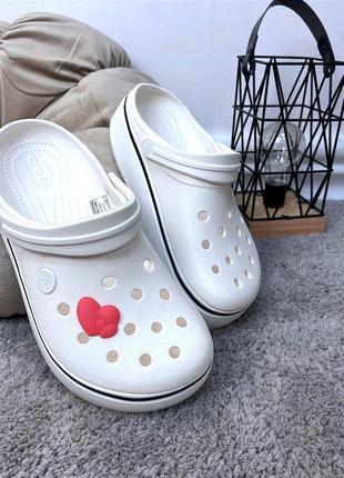 Жіночі crocs platform clog white білі топ продажів