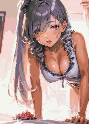 Картина по номерам "аниме арт. пикантная", 40х50 см