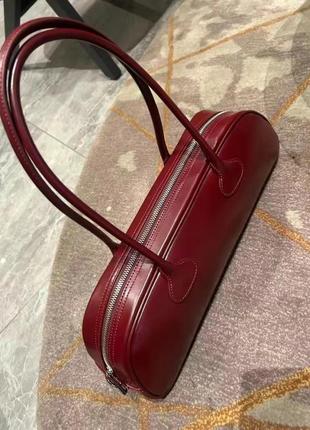 Бордовая сумка burgundy3 фото