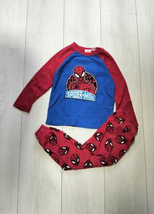 Піжама флісова spider man marvel 104, 110,  122, 128см