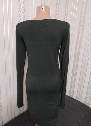 Облегающее платье из вискозы4 фото