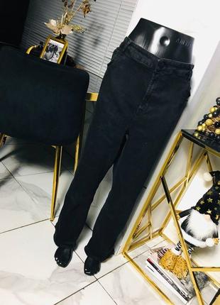 Стильные чёрные джинсы батал большой размер george 4хл1 фото