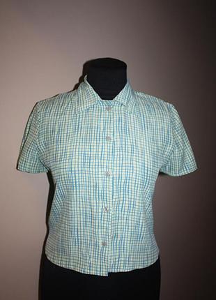 Блузка-рубашка с короткими рукавами, р.s