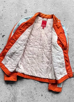 Esprit sports 90’s women’s vintage 68 orange full zip long sleeve jacket женская, винтажная куртка3 фото