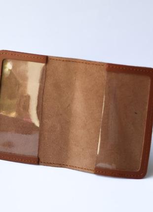 Обкладинка "військовий квиток", коричнева з позолотою2 фото