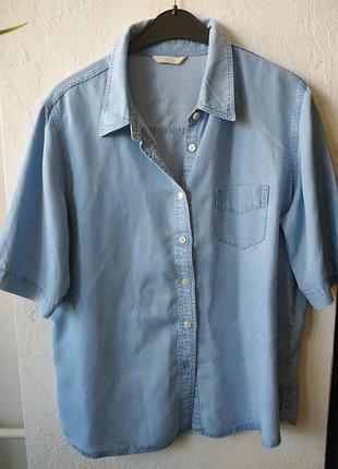 Джинсова сорочка marks&spenser р 12(48)-14(50)