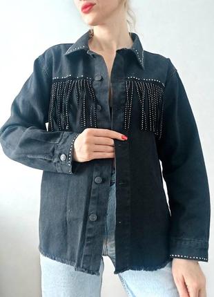 Сорочка джинсова