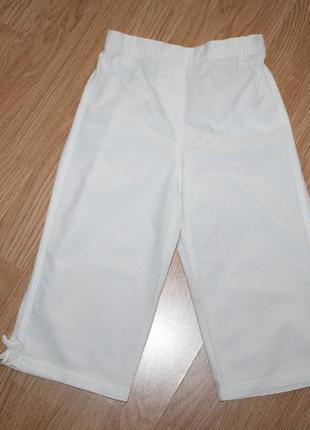 Шикарні білі котонові штанятка3 фото