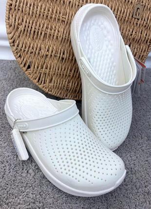 Жіночі крокси сабо Slides crocs literide clog блакитні пудрові сірі