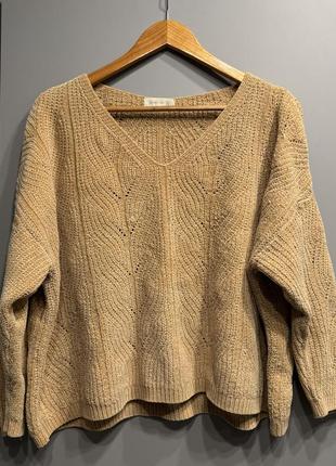 Вязаный свитер тонкой вязки stradivarius2 фото