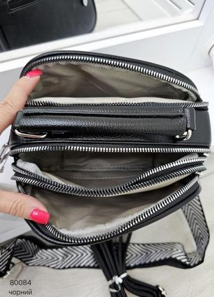 Женская качественная сумка, стильный клатч из эко кожи на 3 отдела лайм10 фото