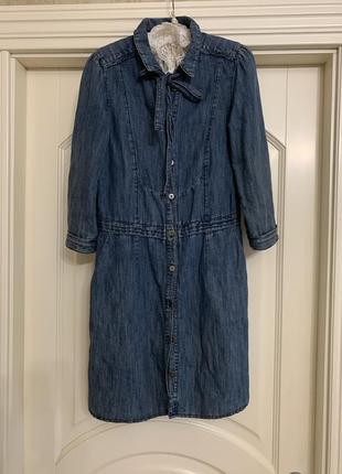 Джинсовое платье , халат франция