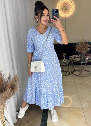 Сукня в квітах норма та батал
