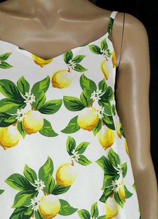 Брендовая майка "pep&co" с лимонами. размер uk8.2 фото