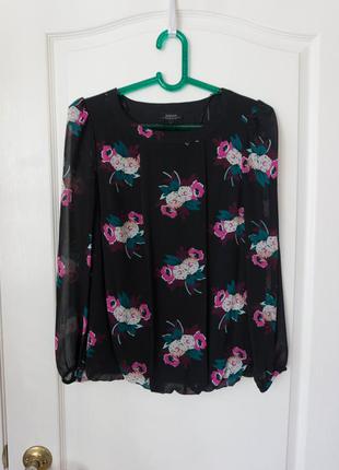 Красива яскрава шифонова блуза #принтцветы