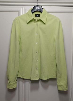 Рубашка, от bogner, лимонная, яркая, коттон1 фото