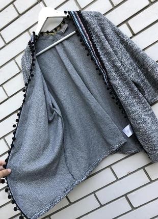 Кардиган с вышивкой и помпонами в этно,бохо стиле,жакет,пиджак . vero moda7 фото