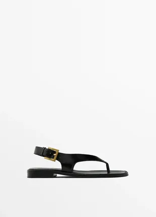 Кожаные сандалии massimo dutti 1724/350