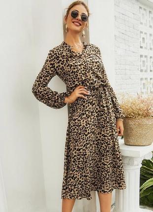 Платье леопардовое4 фото